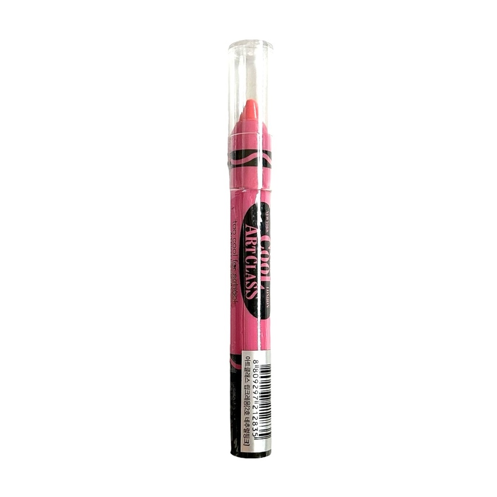Too Cool For School Art Class Lip Crayon in Pink K-Beauty Korea Discontinued NWT